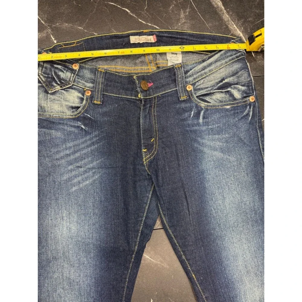Levi's Y2K Low Rise Bootcut Jeans Women's Juniors 11 Dark Wash Denim EUC